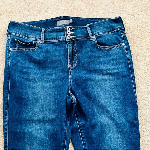Medium Blue Skinny Leg Jeans - Picture 3 of 6